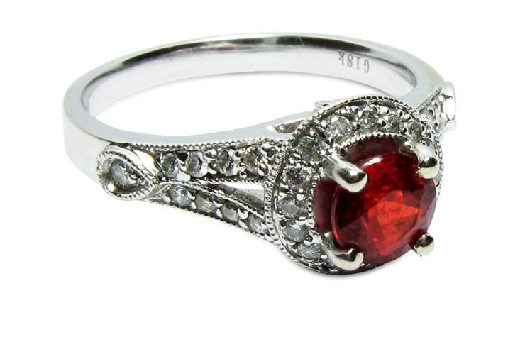 Ruby egagement ring picture